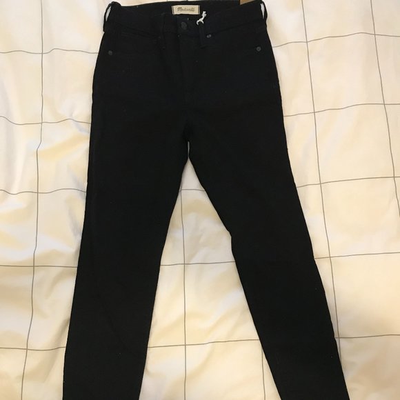 Madewell Denim - Madewell 9" High Rise Black Skinny Jean